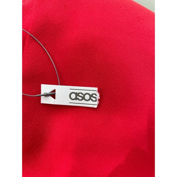 ASOS Shift Dress Size 12 Sleeveless V Neck Ruched Pencil Formal Career Party NEW - Picture 4 of 8